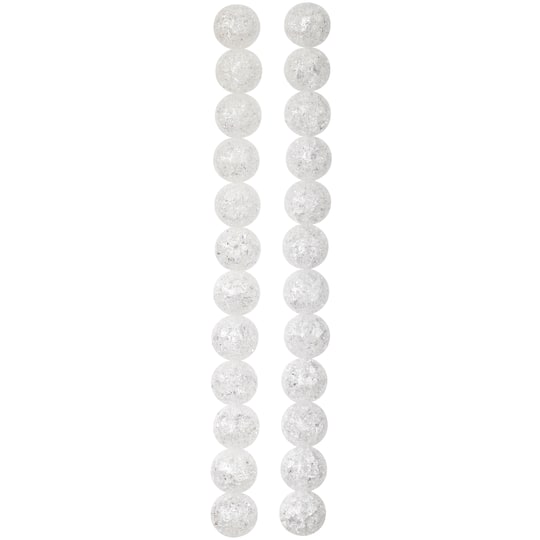 12 Pack: Crystal Quartz Round Beads, 8mm by Bead Landing™